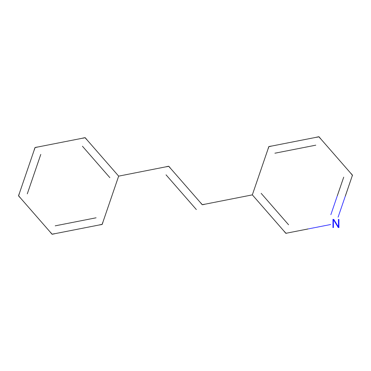 3-Styryl-pyridine molecular structure, CAS 2633-06-9