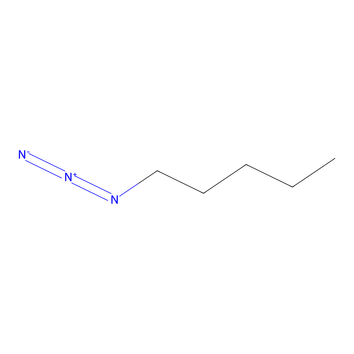 1-Azidopentane molecular structure, CAS 26330-06-3