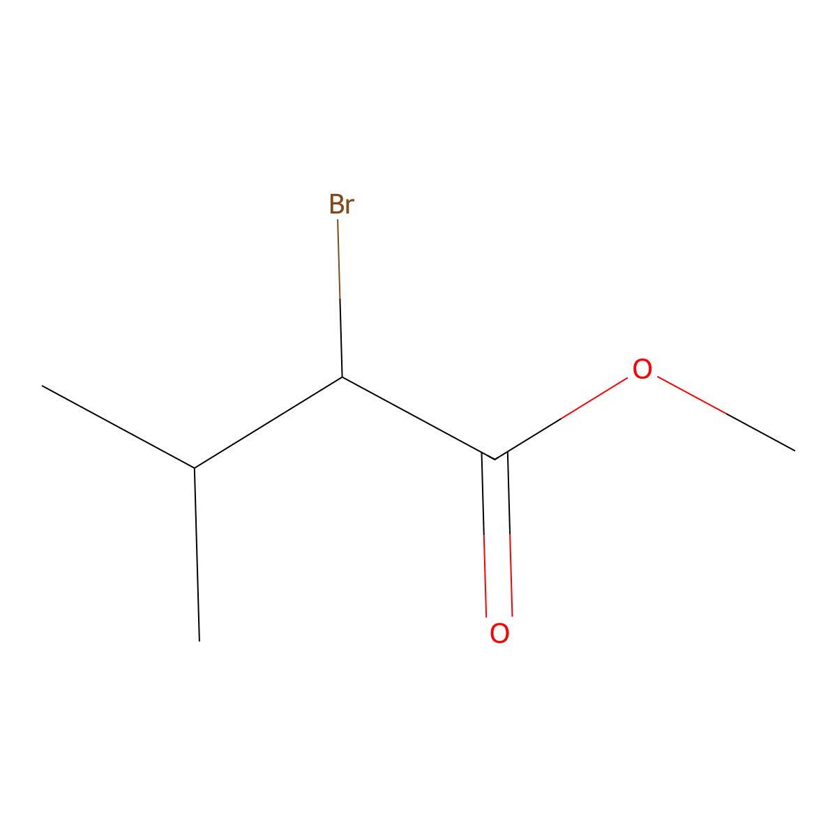 Methyl 2-bromo-3-methylbutanoate molecular structure, CAS 26330-51-8