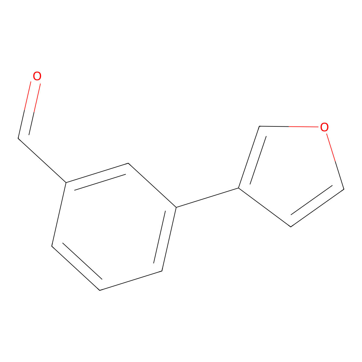 3-(Furan-3-yl)benzaldehyde molecular structure, CAS 263349-18-4