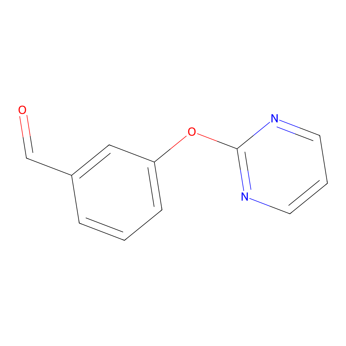 3-(Pyrimidin-2-yloxy)benzaldehyde molecular structure, CAS 263349-26-4