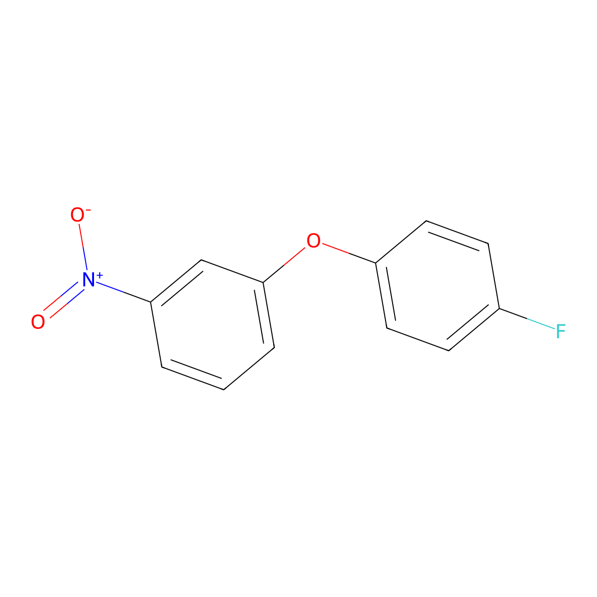 1-(4-Fluorophenoxy)-3-nitrobenzene molecular structure, CAS 263349-49-1