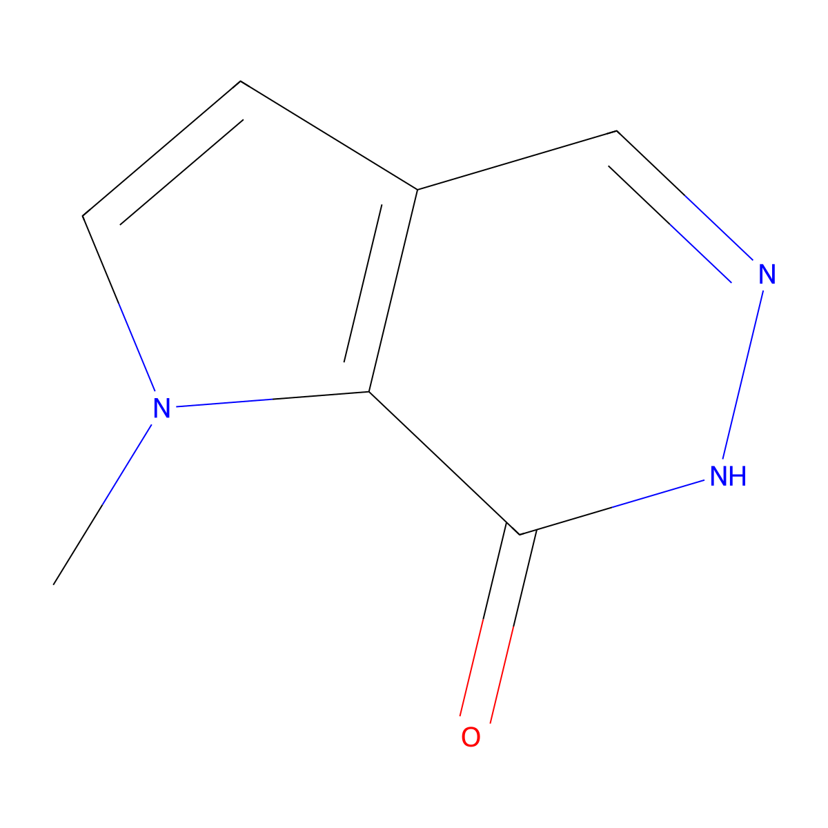 1-methyl-1H,6H,7H-pyrrolo[2,3-d]pyridazin-7-one molecular structure, CAS 2633638-14-7
