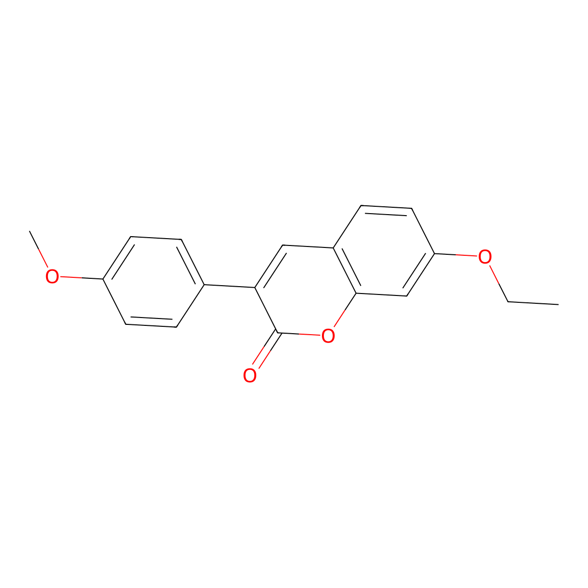 7-ethoxy-3-(4-methoxyphenyl)-2H-chromen-2-one molecular structure, CAS 263364-70-1