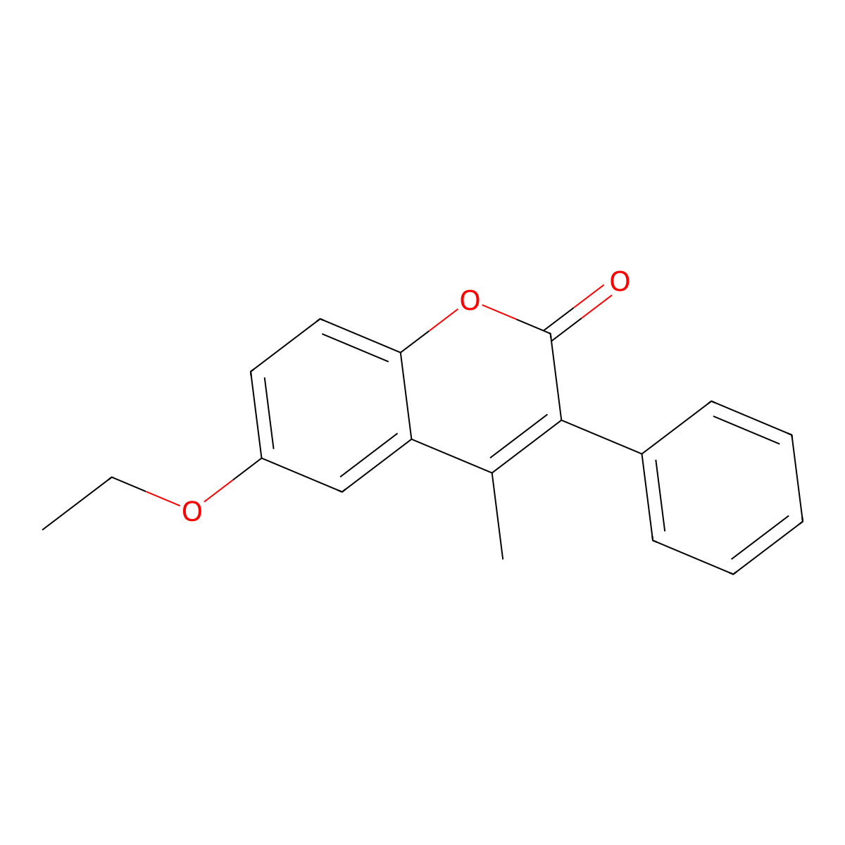 6-Ethoxy-4-methyl-3-phenylcoumarin molecular structure, CAS 263365-04-4