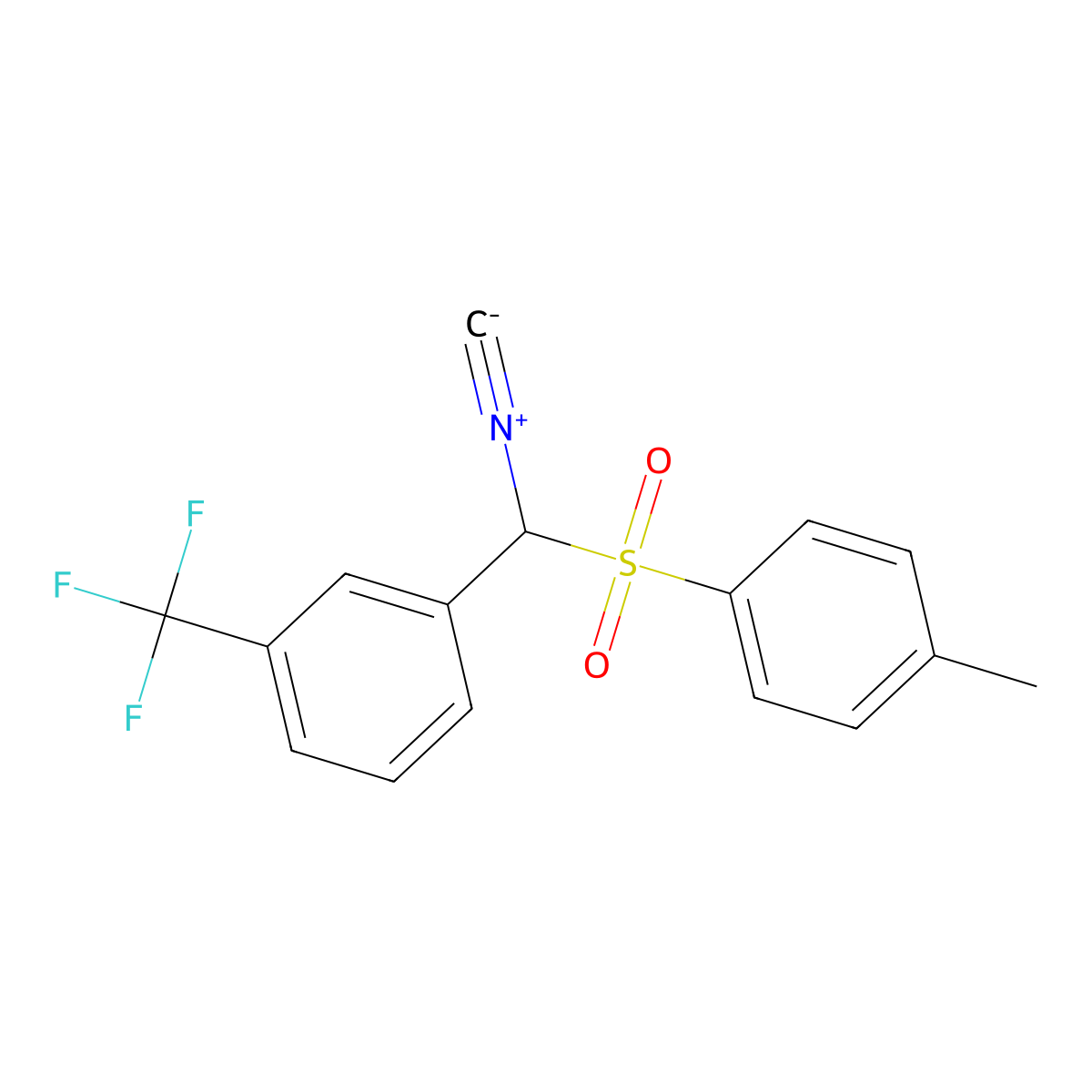 1-(Isocyano(tosyl)methyl)-3-(trifluoromethyl)benzene molecular structure, CAS 263389-45-3