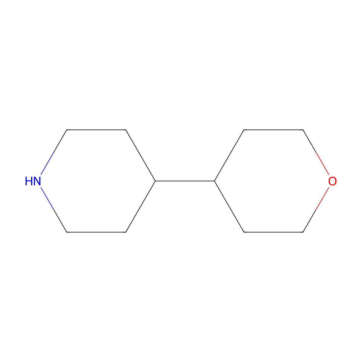 4-(Oxan-4-yl)piperidine molecular structure, CAS 263393-50-6