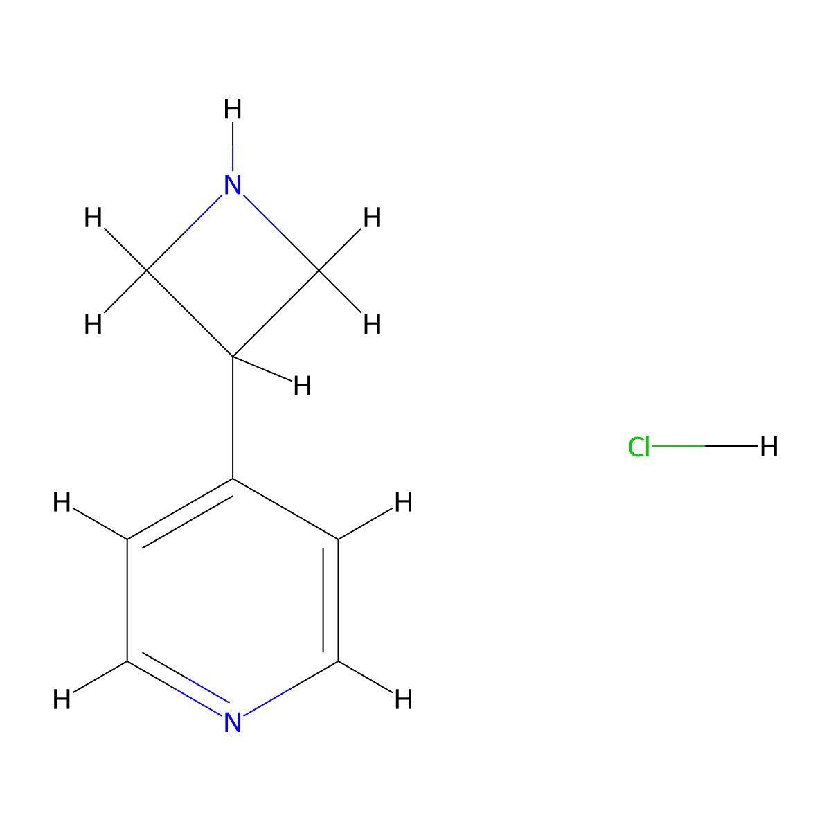 4-(Azetidin-3-yl)pyridine hydrochloride molecular structure, CAS 263393-51-7