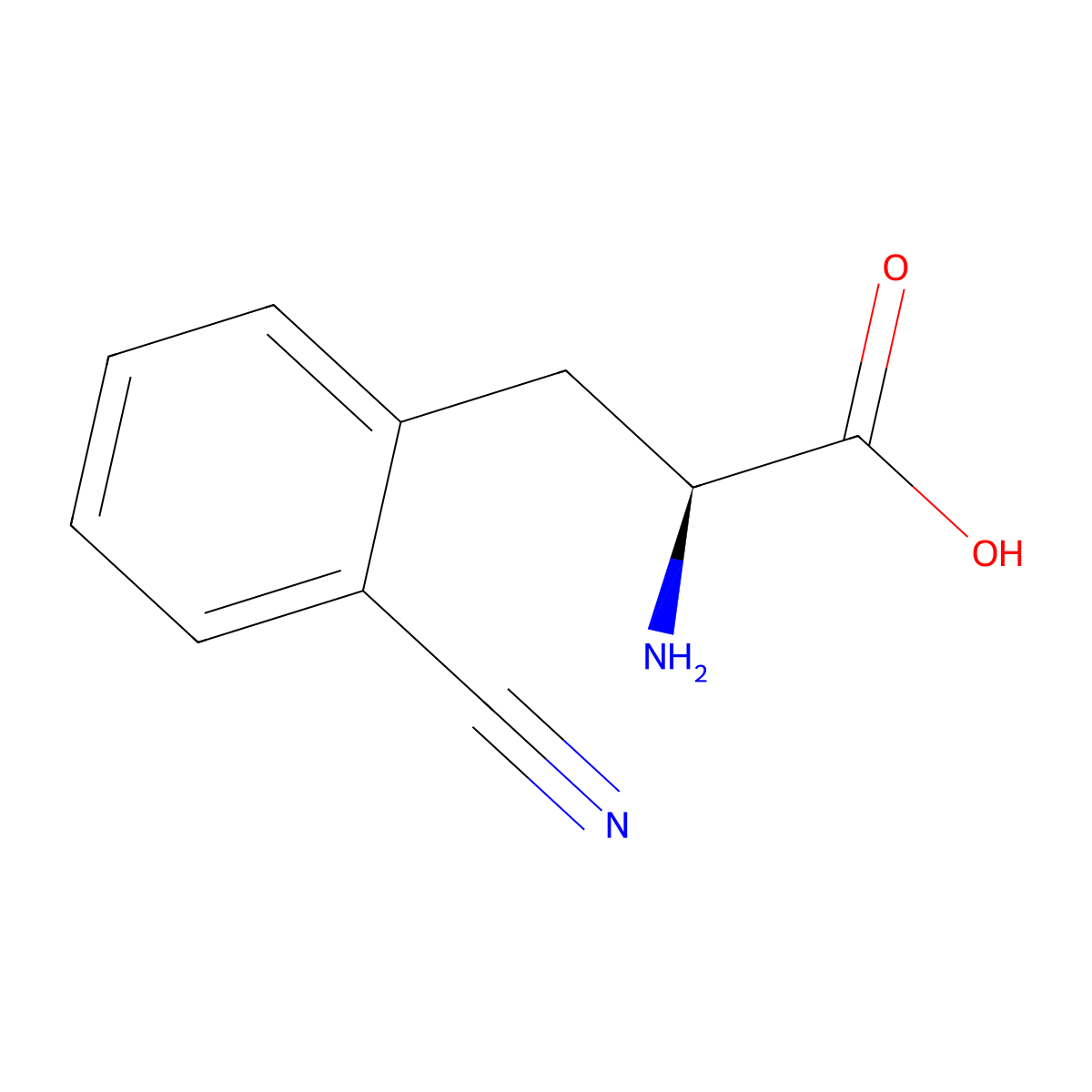 L-2-Cyanophenylalanine molecular structure, CAS 263396-42-5
