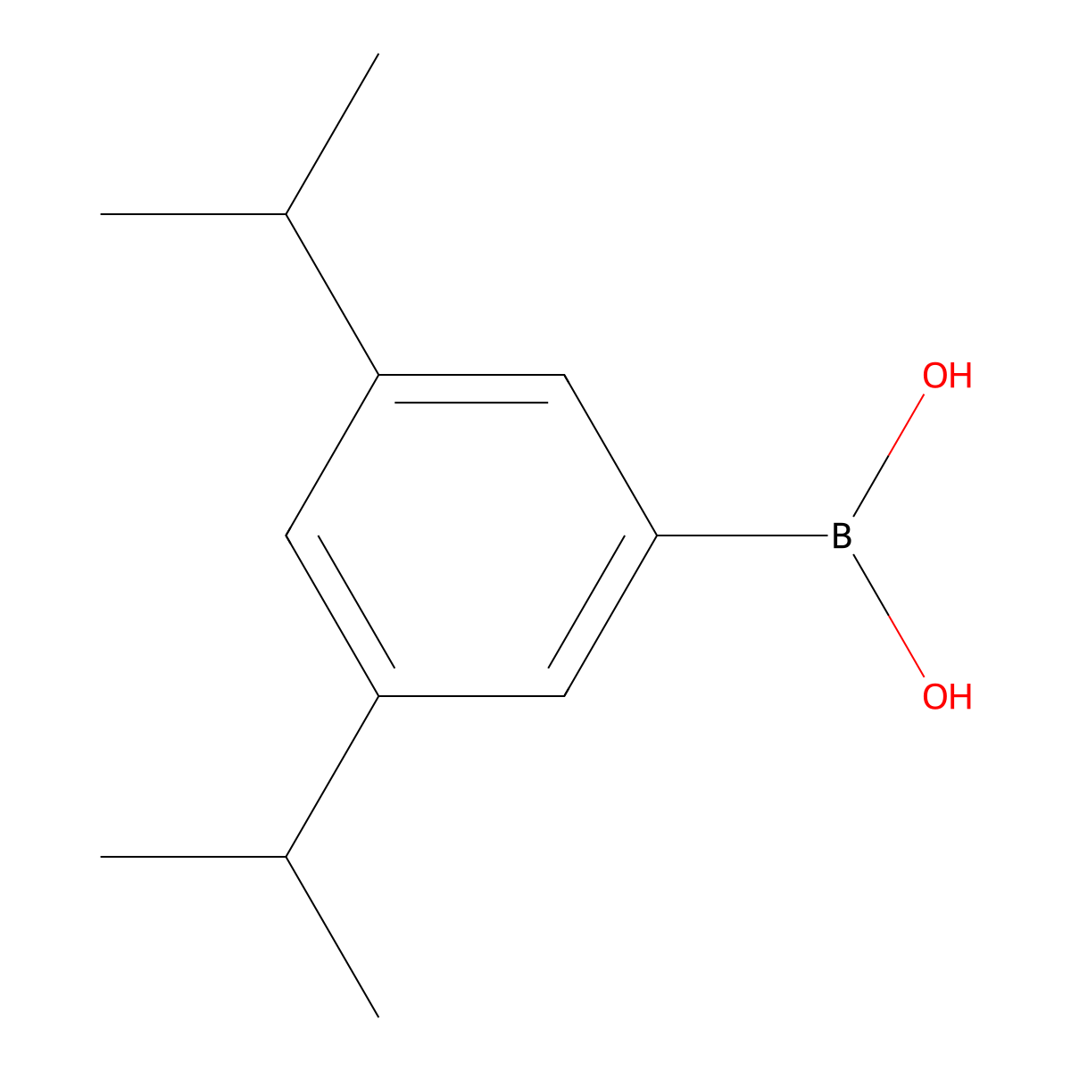 (3,5-Diisopropylphenyl)boronic acid molecular structure, CAS 263397-82-6
