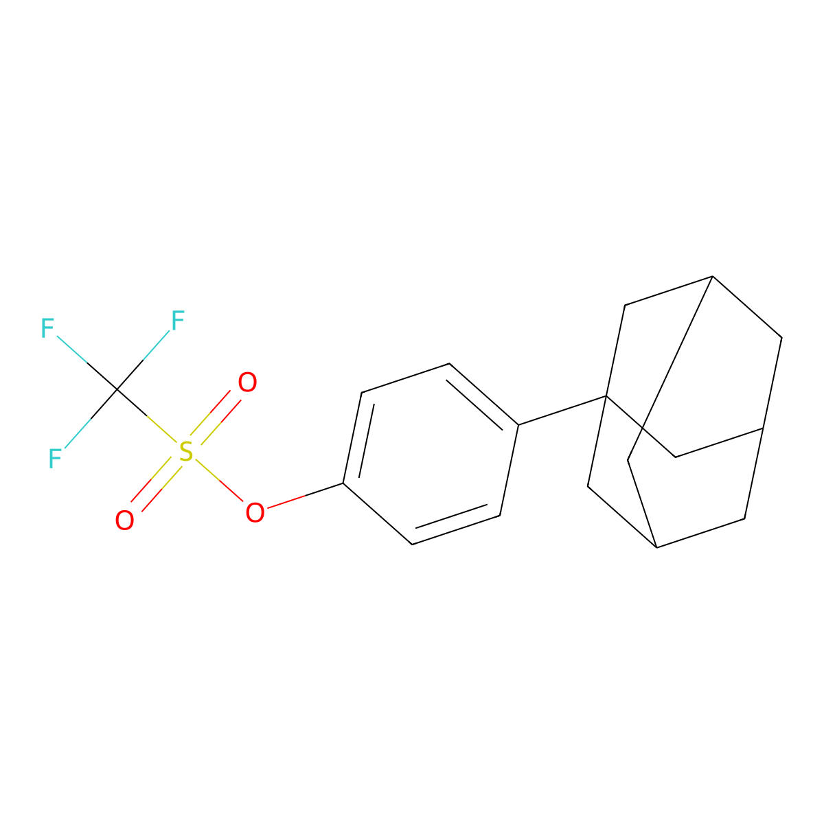 4-(Adamantan-1-yl)phenyl trifluoromethanesulfonate molecular structure, CAS 263398-16-9
