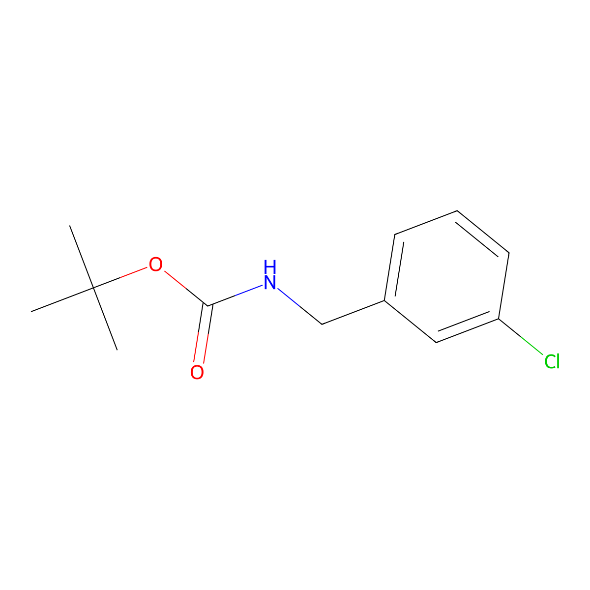 Tert-butyl 3-chlorobenzylcarbamate molecular structure, CAS 263403-75-4