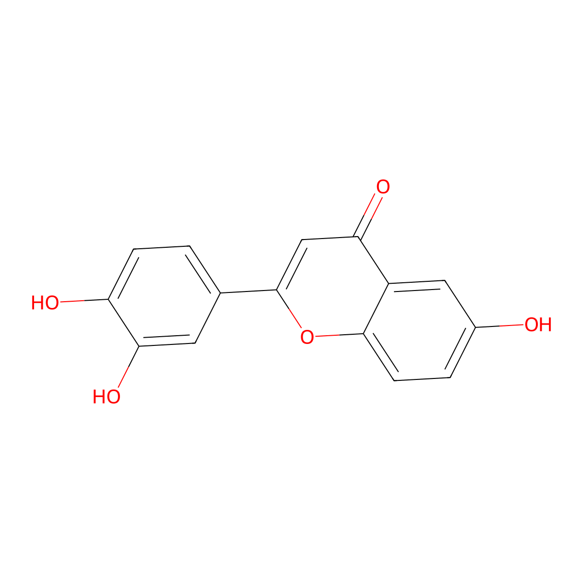 6,3',4'-Trihydroxyflavone molecular structure, CAS 263407-43-8