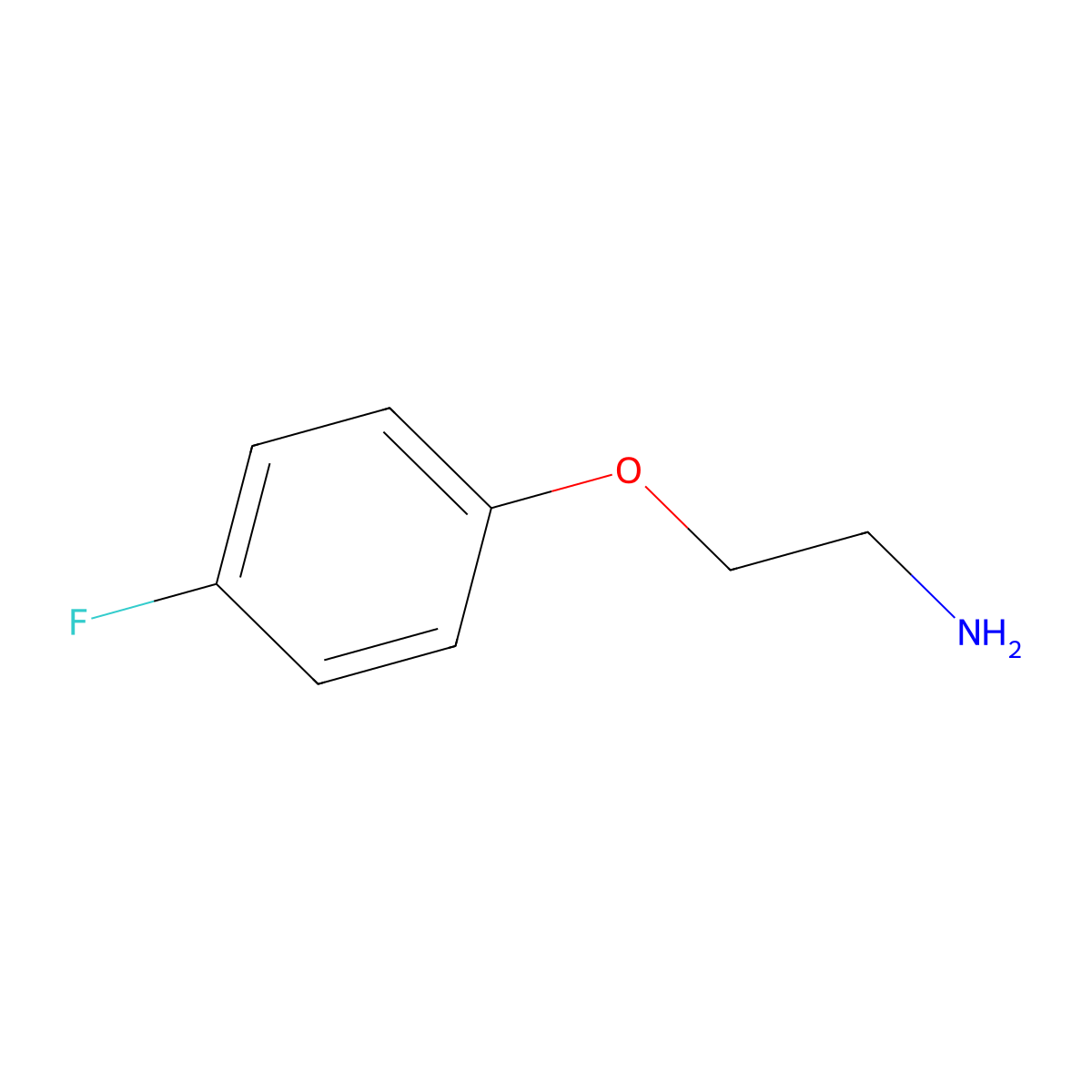 2-(4-Fluorophenoxy)ethanamine molecular structure, CAS 263409-81-0