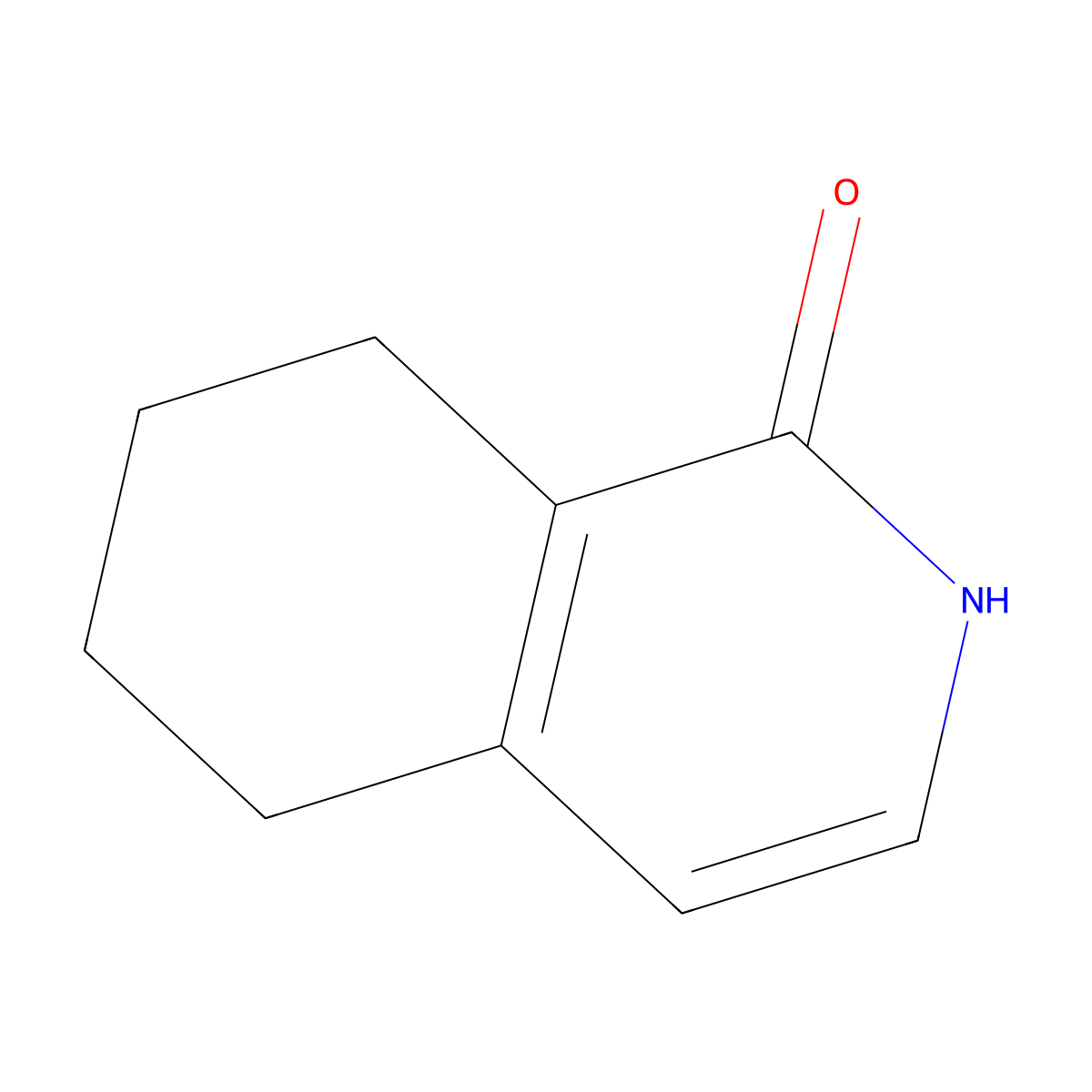 5,6,7,8-Tetrahydroisoquinolin-1(2H)-one molecular structure, CAS 26345-15-3