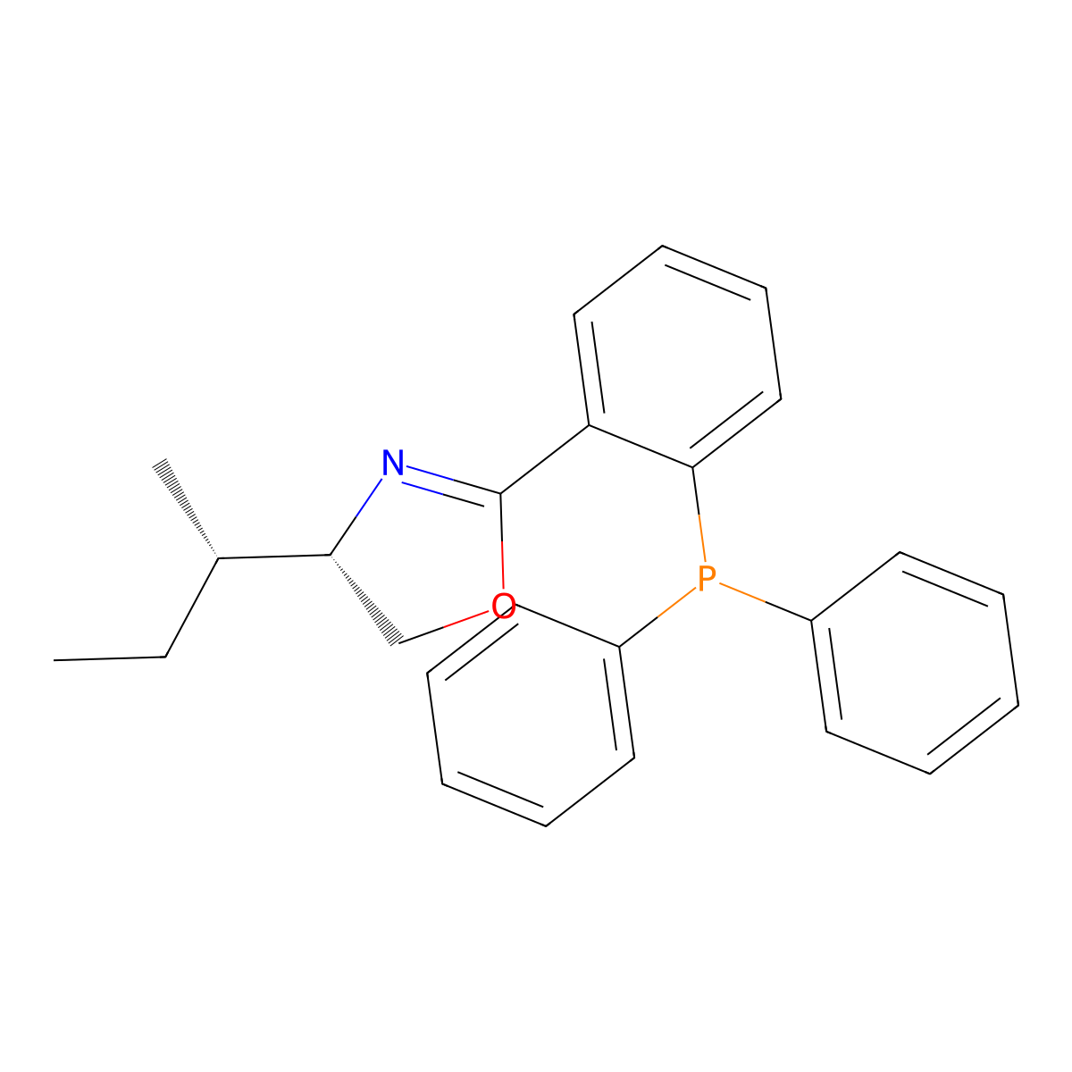 (S)-4-((S)-sec-Butyl)-2-(2-(diphenylphosphino)phenyl)-4,5-dihydrooxazole molecular structure, CAS 2634687-75-3