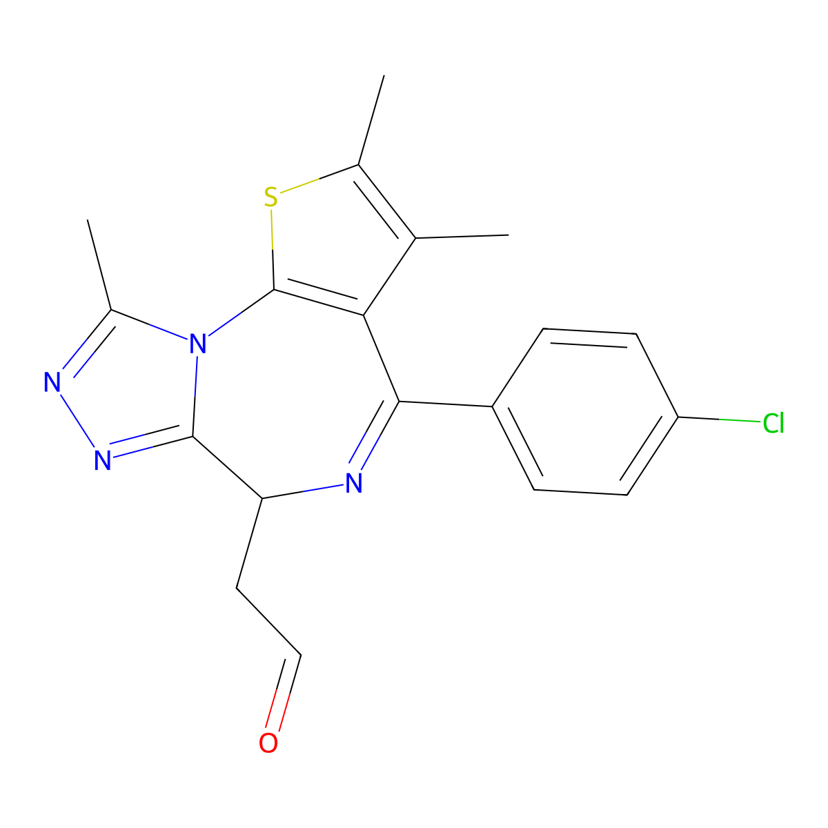 (+)-JQ-1-aldehyde molecular structure, CAS 2634778-37-1