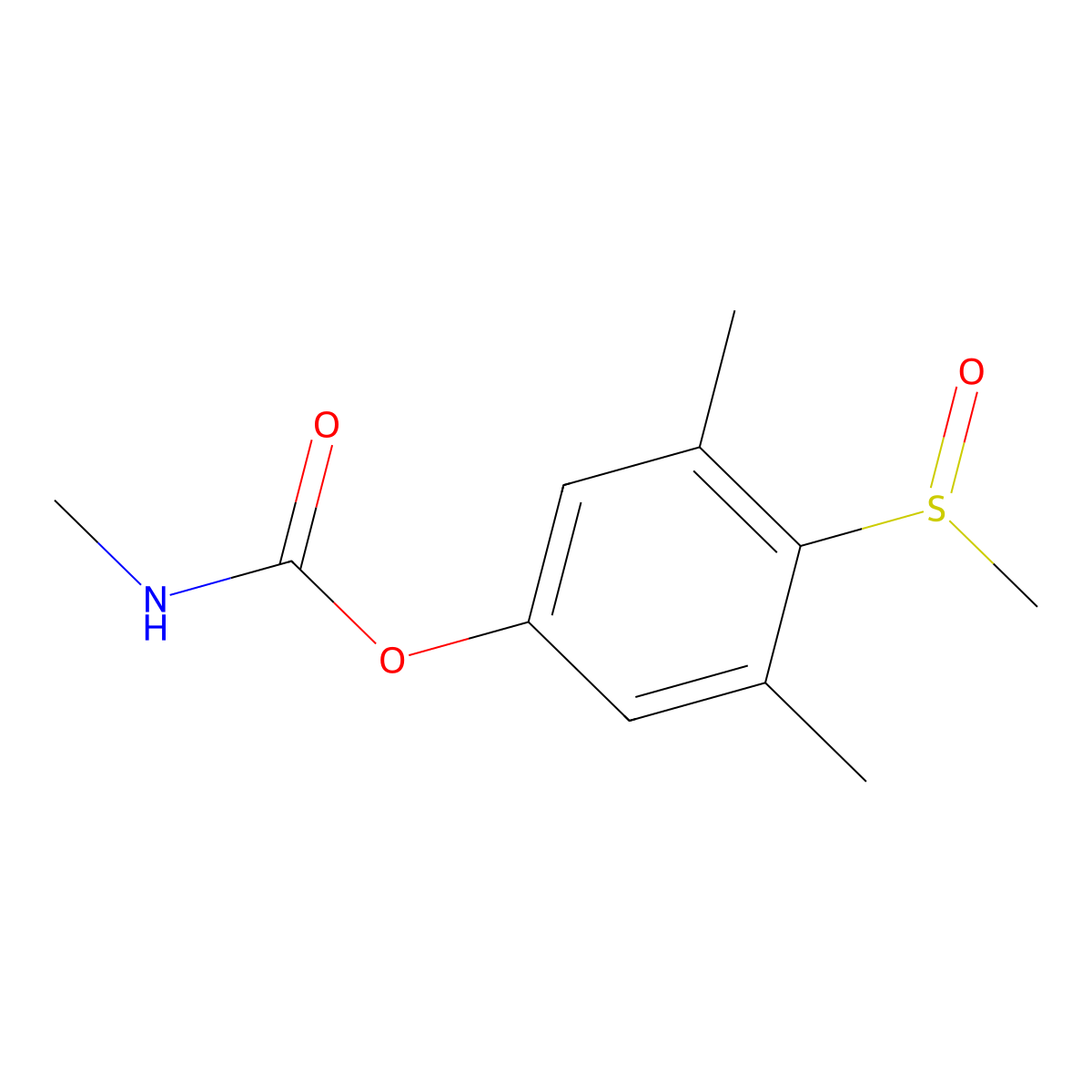 Methiocarb sulfoxide molecular structure, CAS 2635-10-1