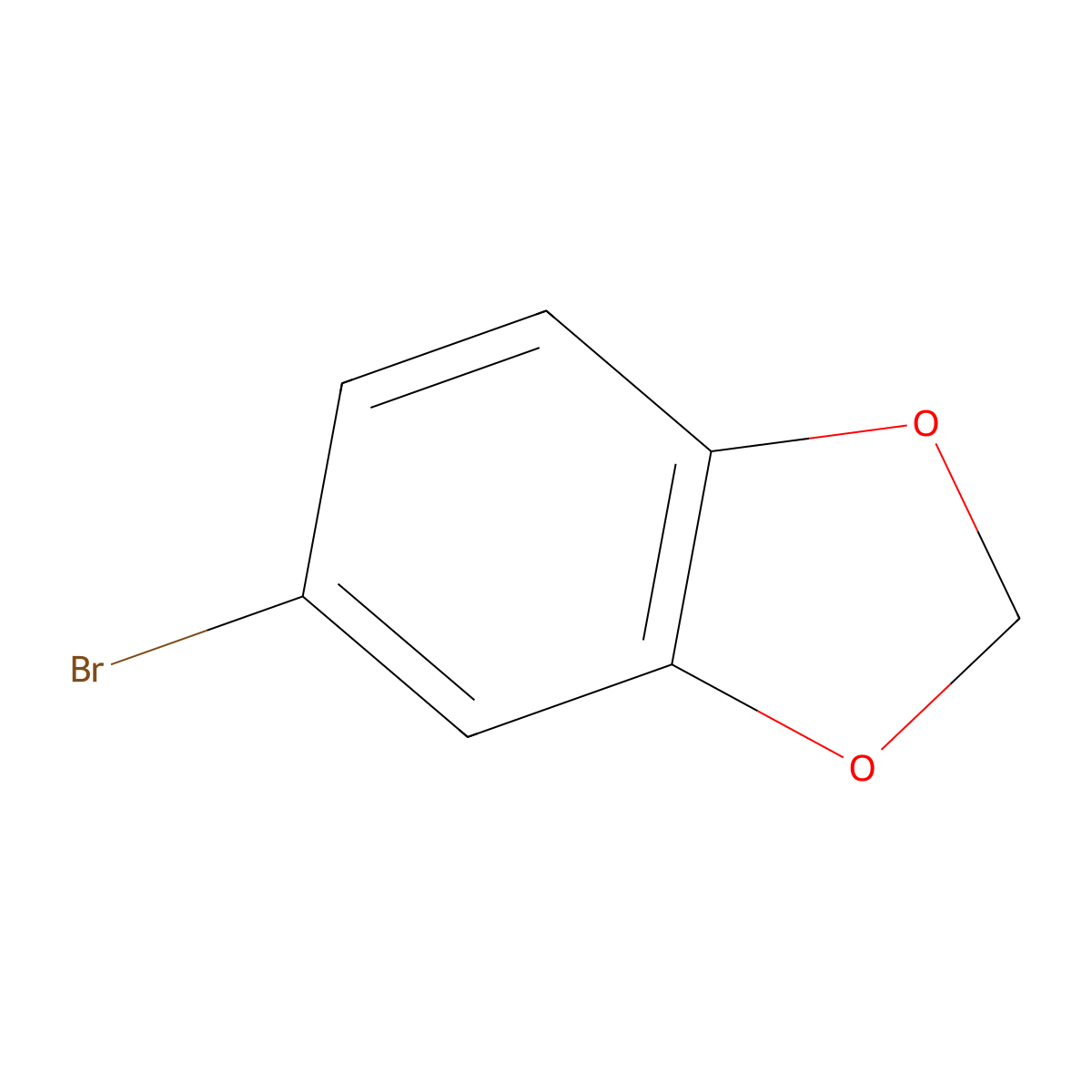 1-Bromo-3,4-(methylenedioxy)benzene molecular structure, CAS 2635-13-4