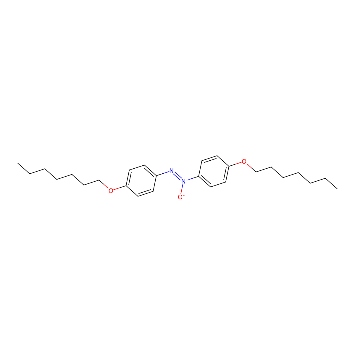 Diazene, 1,2-bis(4-(heptyloxy)phenyl)-, 1-oxide molecular structure, CAS 2635-26-9