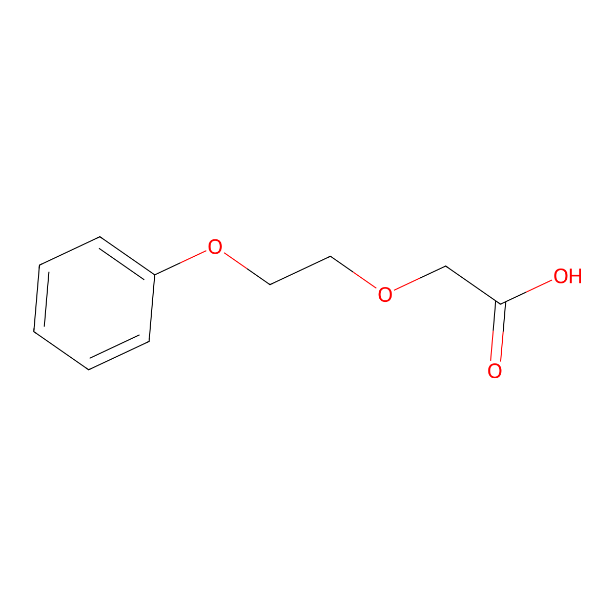 2-(2-phenoxyethoxy)acetic Acid molecular structure, CAS 2635-31-6