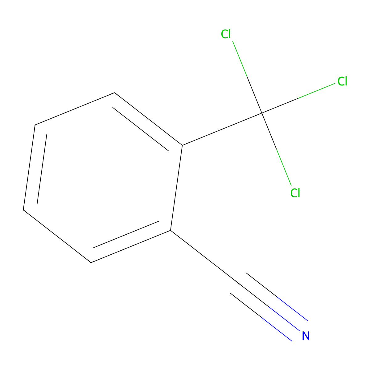 2-(Trichloromethyl)benzonitrile molecular structure, CAS 2635-68-9