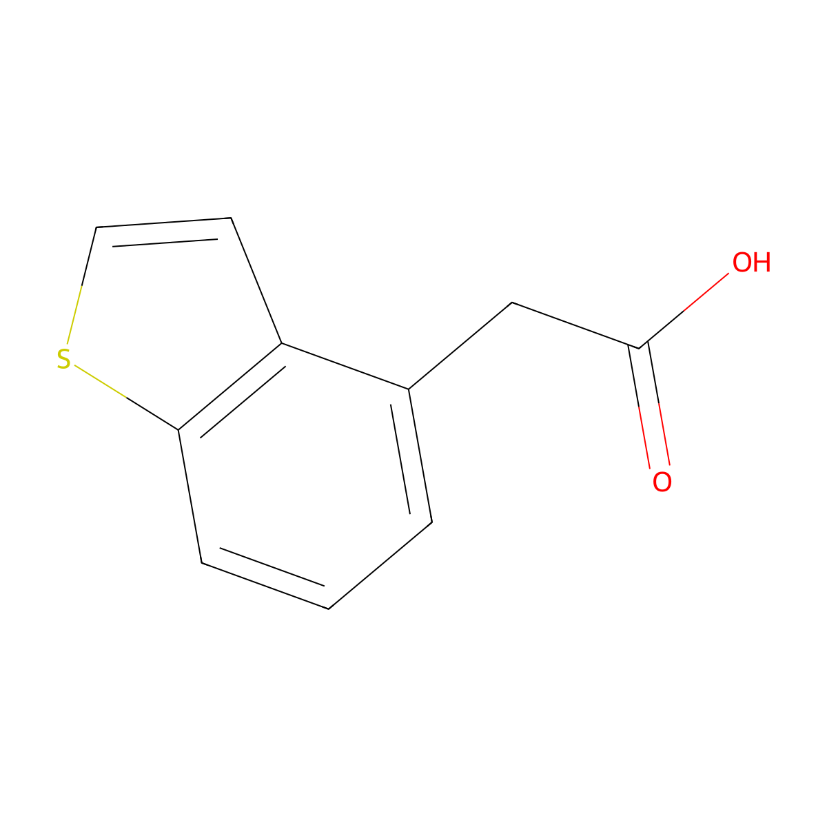 4-(Benzo(b)thienyl)acetic acid molecular structure, CAS 2635-75-8