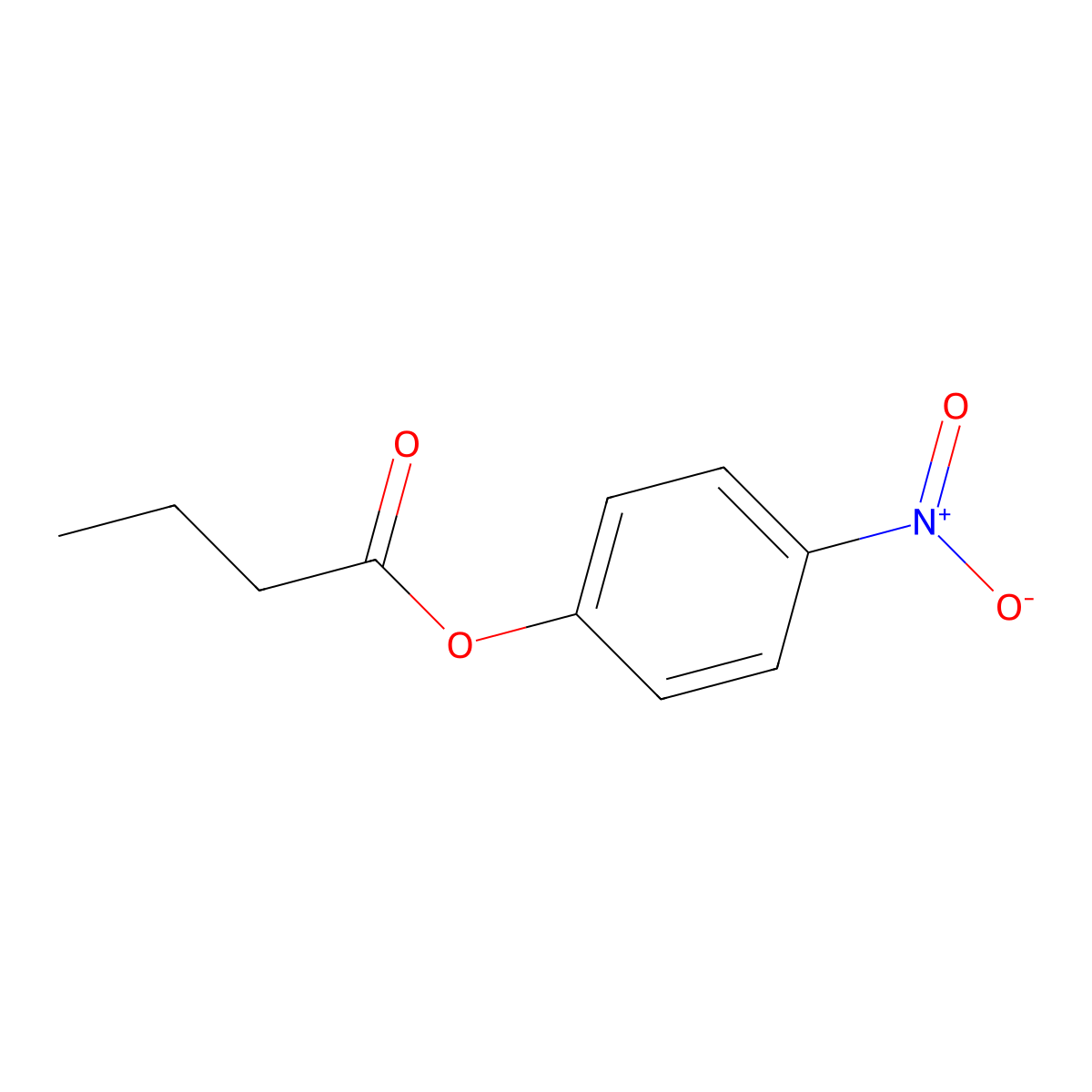 4-Nitrophenyl butyrate molecular structure, CAS 2635-84-9
