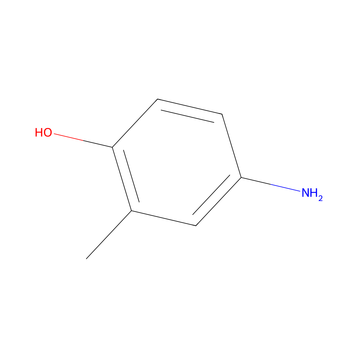 5-Amino-2-hydroxytoluene molecular structure, CAS 2635-95-2