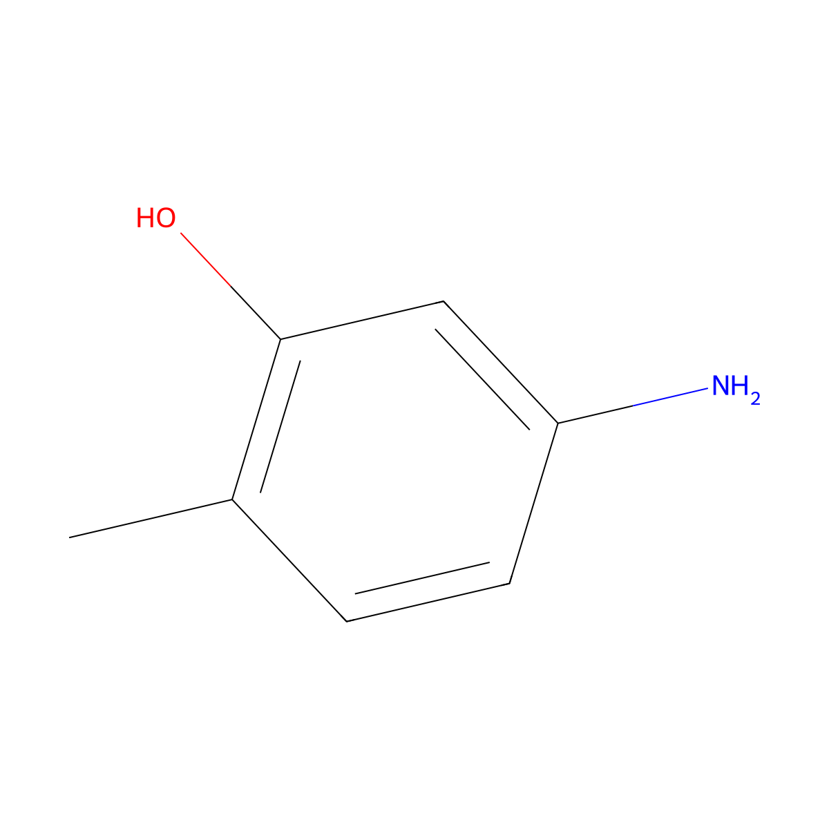 5-Amino-2-methylphenol molecular structure, CAS 2635-98-5