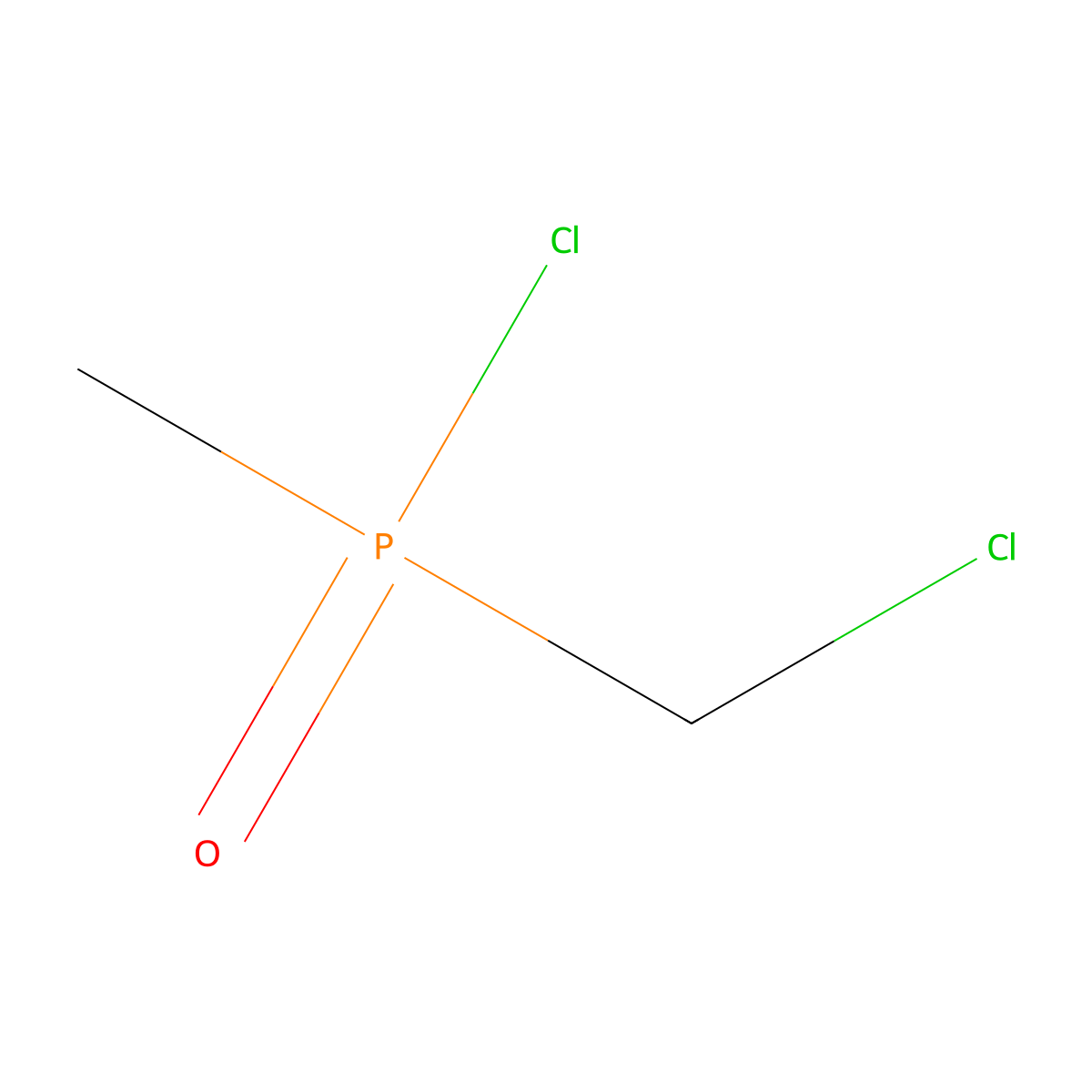 Phosphinic chloride, P-(chloromethyl)-P-methyl- molecular structure, CAS 26350-26-5