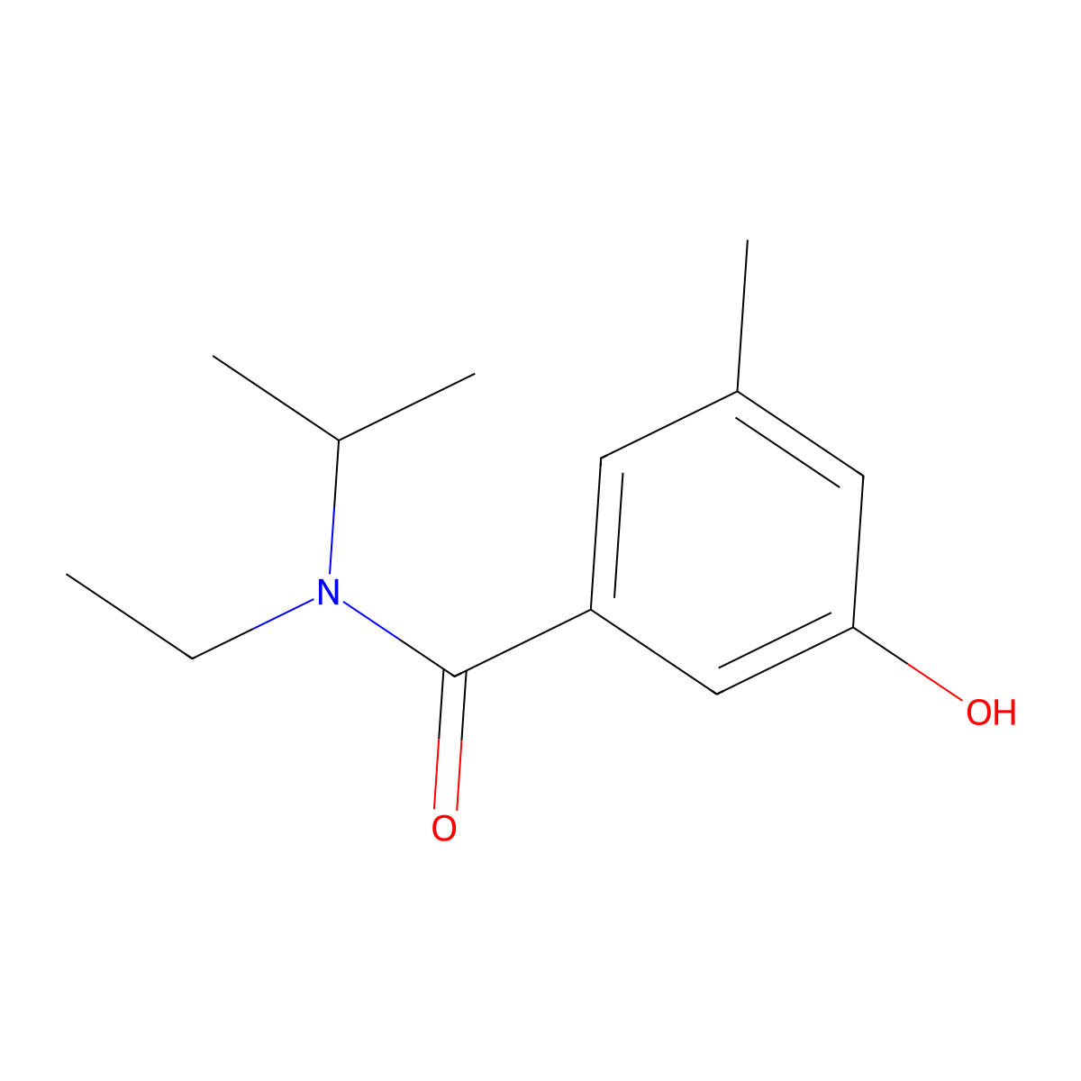 N-Ethyl-3-hydroxy-N-isopropyl-5-methylbenzamide molecular structure, CAS 263553-49-7