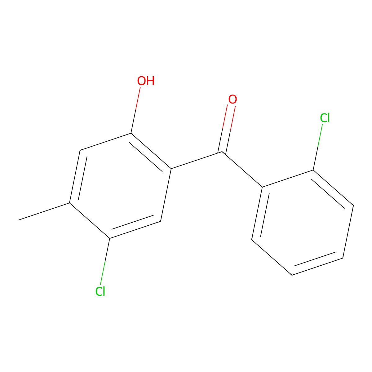 2',5-Dichloro-2-hydroxy-4-methylbenzophenone molecular structure, CAS 263554-77-4