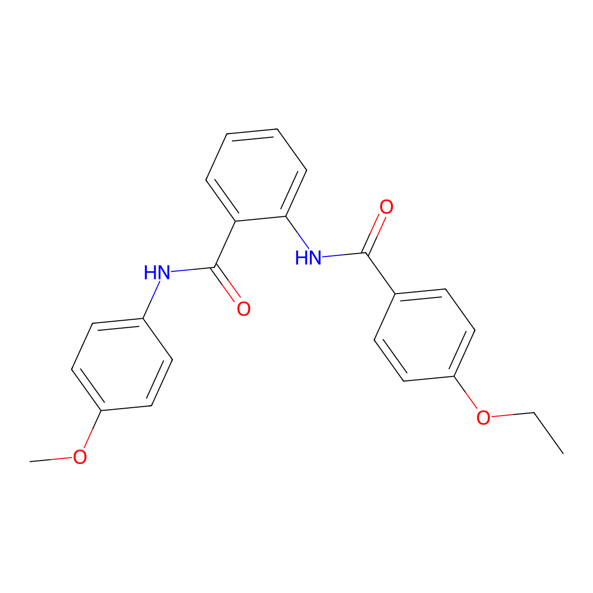 2-[(4-ethoxybenzoyl)amino]-N-(4-methoxyphenyl)benzamide molecular structure, CAS 263558-79-8