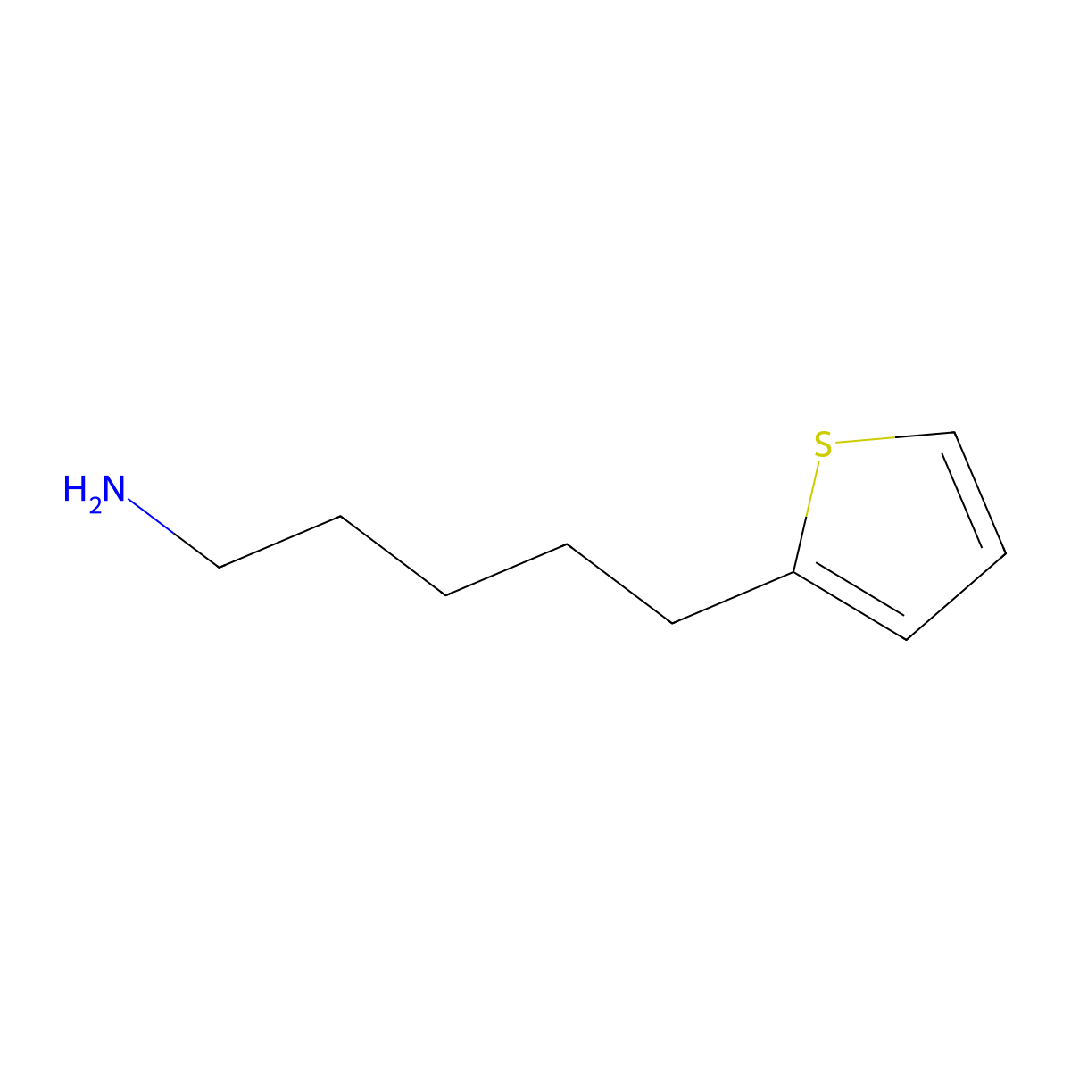 5-(Thiophen-2-yl)pentan-1-amine molecular structure, CAS 26359-20-6