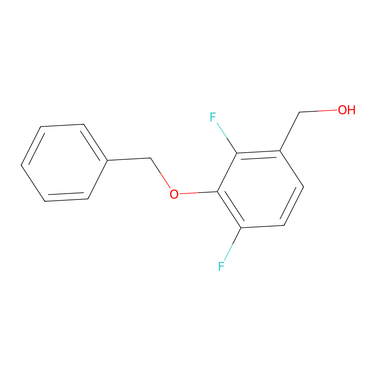 (3-(Benzyloxy)-2,4-difluorophenyl)methanol molecular structure, CAS 2635937-27-6