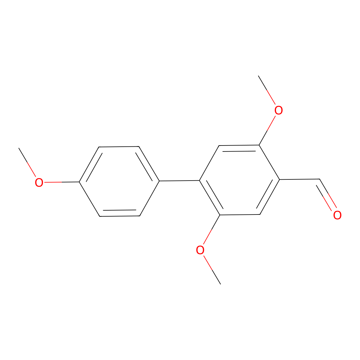 2,4',5-Trimethoxy-[1,1'-biphenyl]-4-carbaldehyde molecular structure, CAS 2635937-33-4