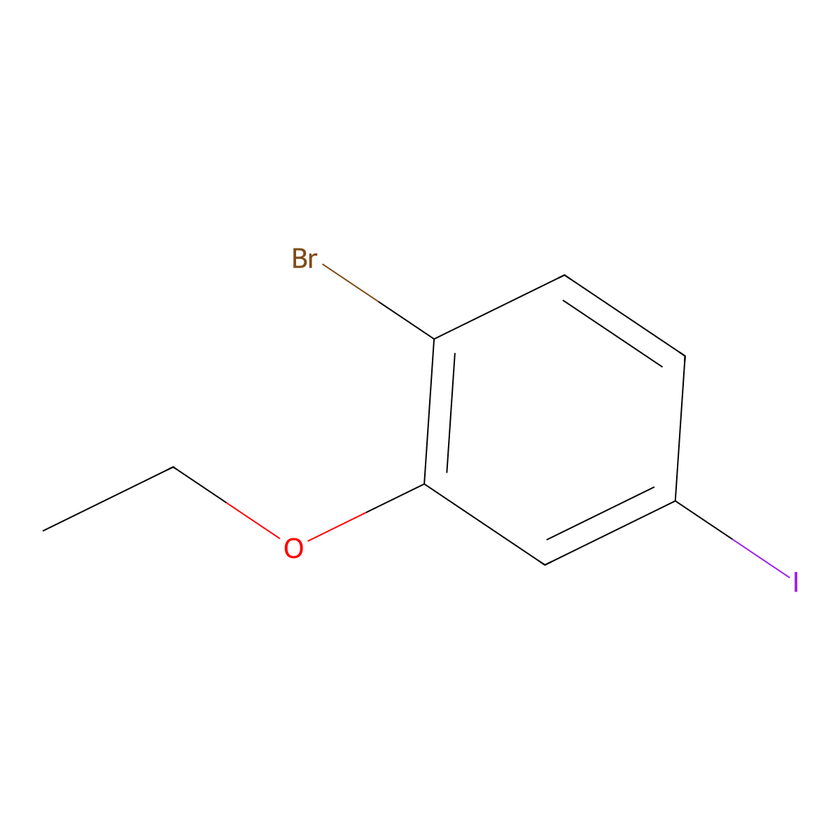 1-Bromo-2-ethoxy-4-iodobenzene molecular structure, CAS 2635937-34-5