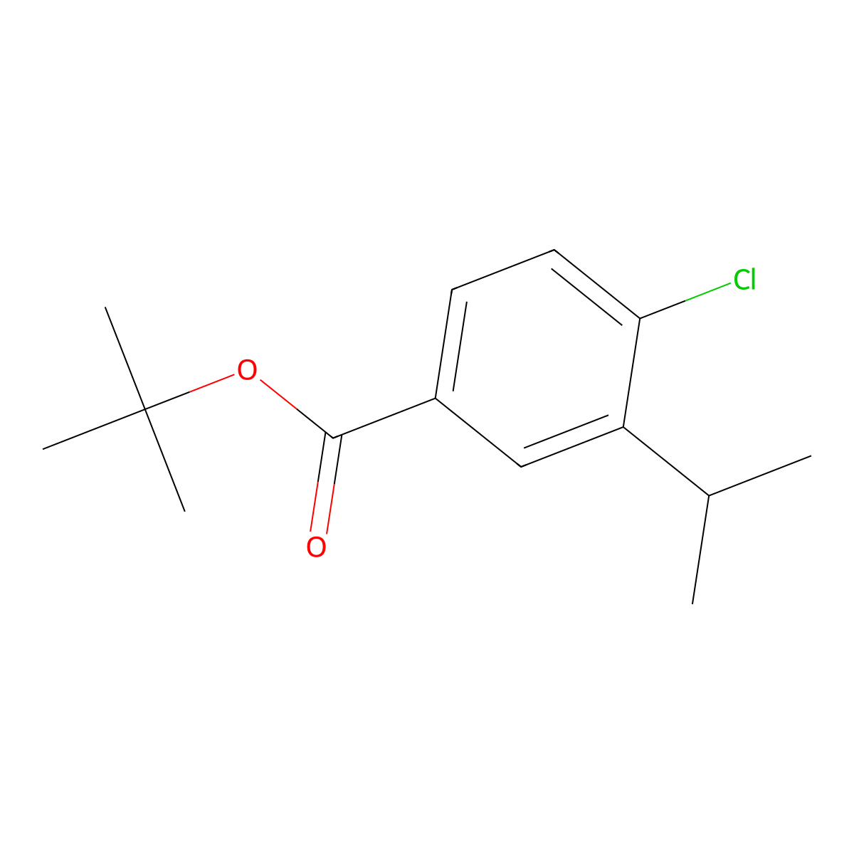 tert-Butyl 4-chloro-3-isopropylbenzoate molecular structure, CAS 2635937-45-8
