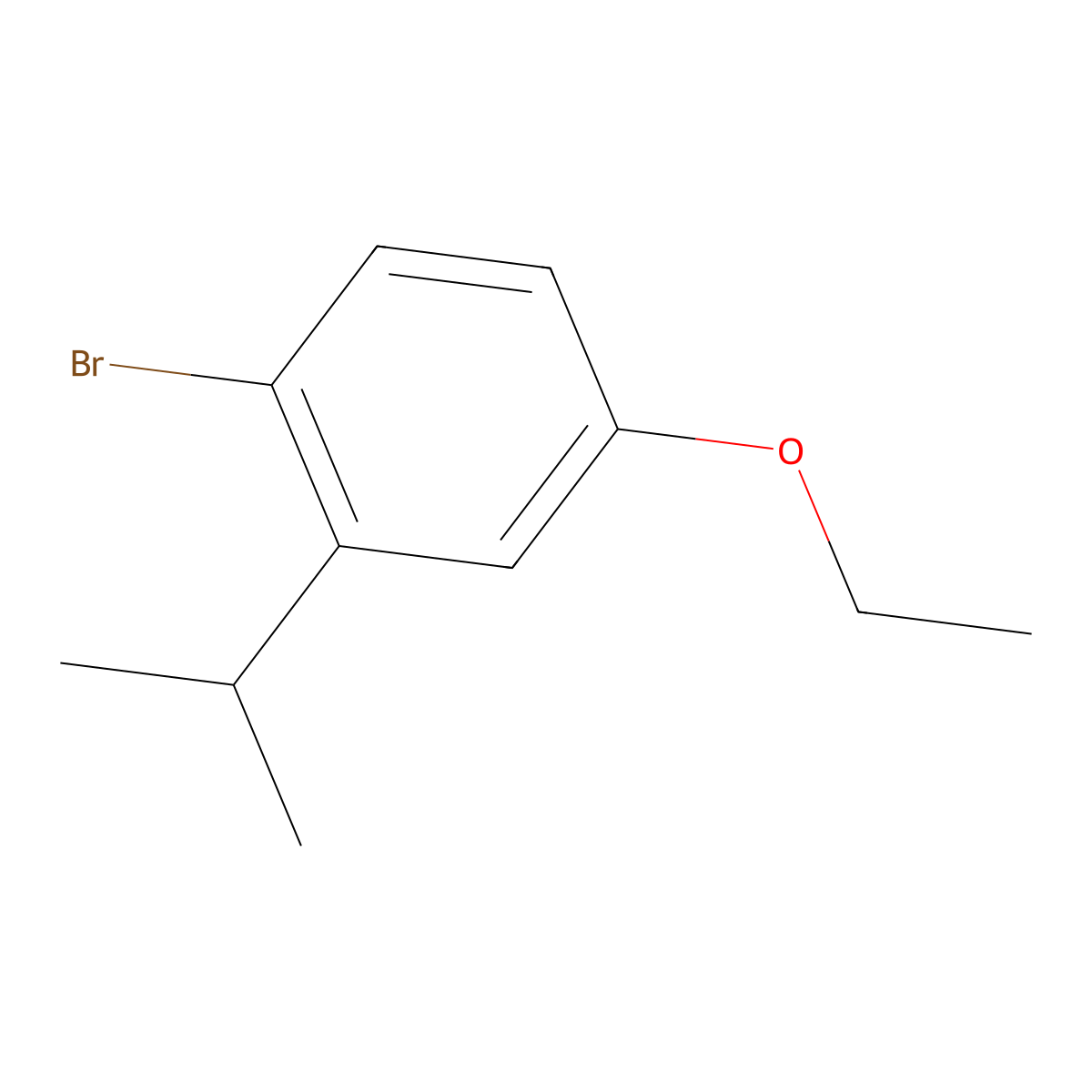 1-Bromo-4-ethoxy-2-isopropylbenzene molecular structure, CAS 2635937-91-4