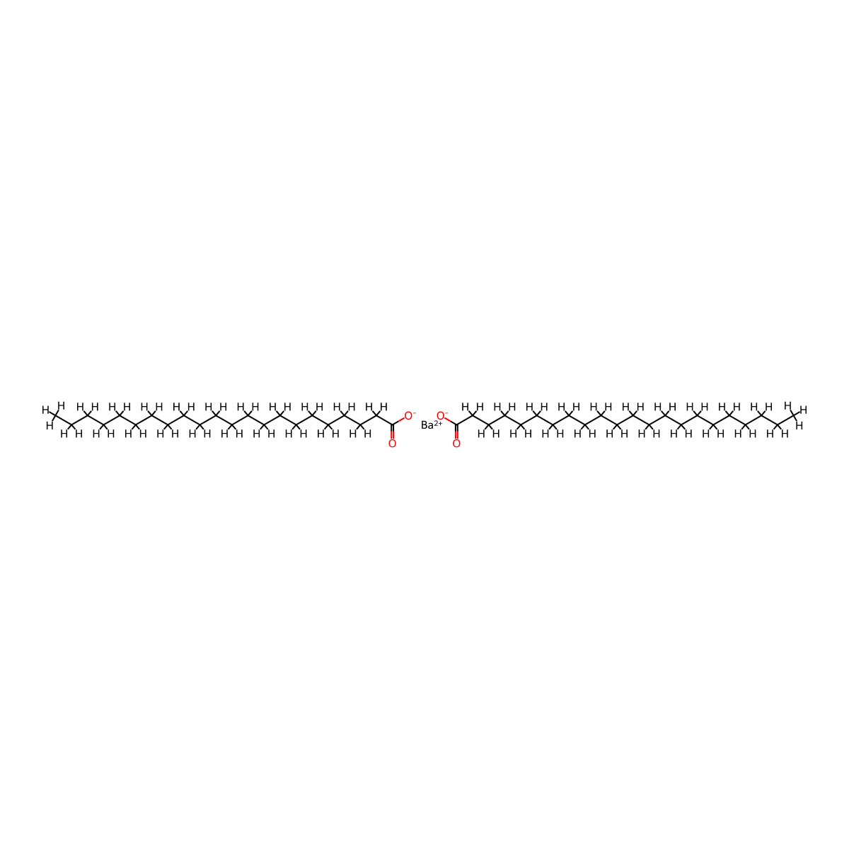 Docosanoic acid, barium salt (2:1) molecular structure, CAS 2636-16-0