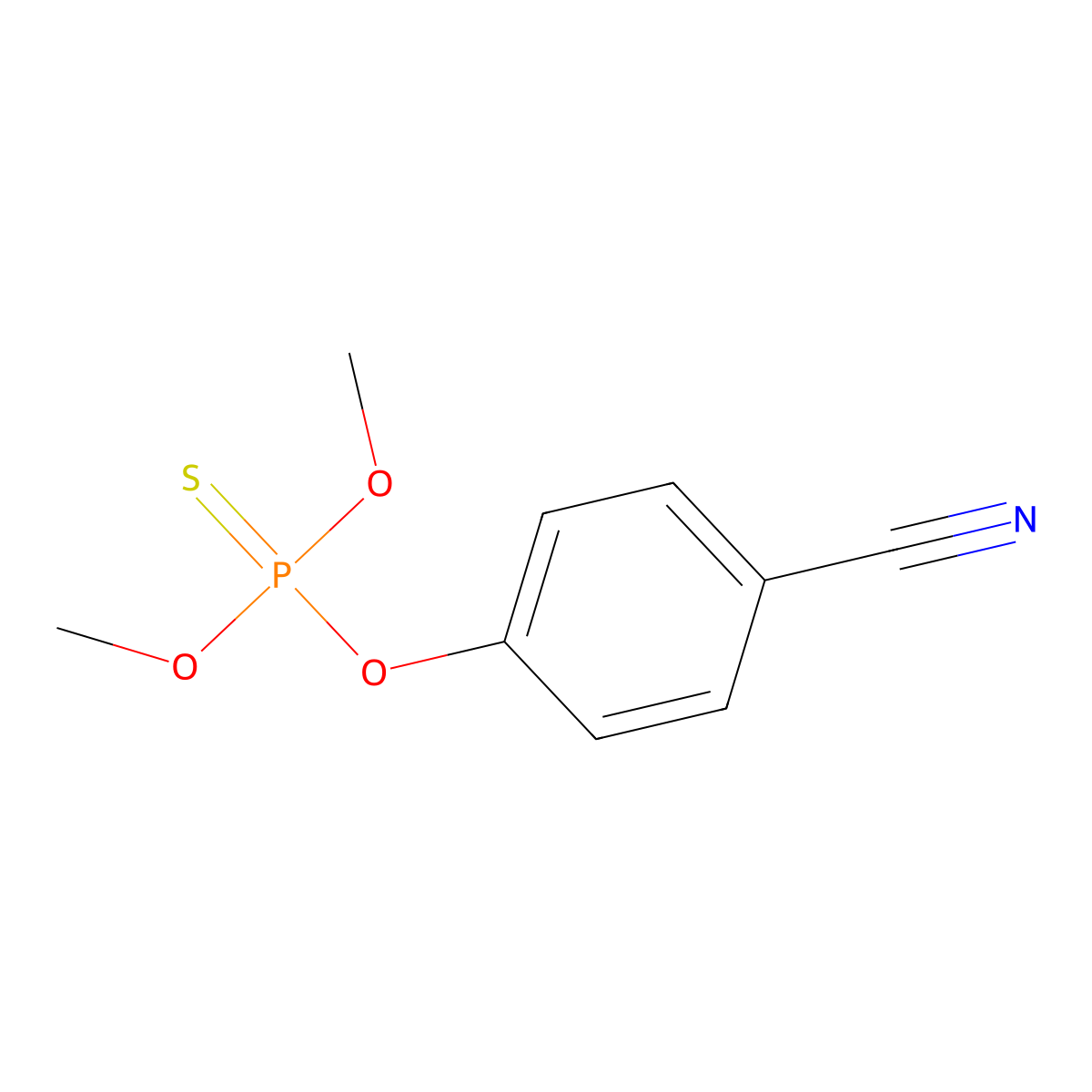 Cyanophos molecular structure, CAS 2636-26-2
