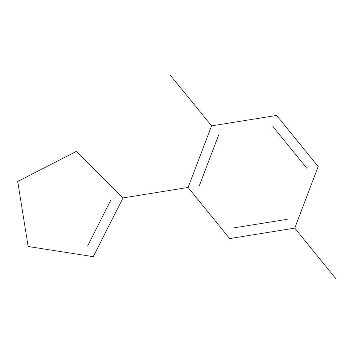 2-(Cyclopent-1-en-1-yl)-1,4-dimethylbenZene molecular structure, CAS 2636094-52-3