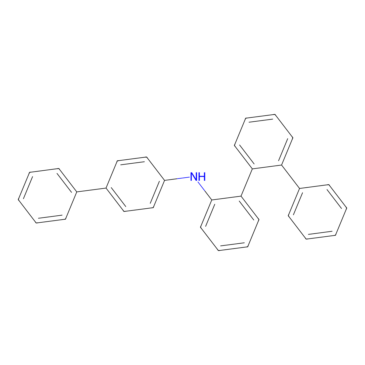 N-([1,1'-Biphenyl]-4-yl)-[1,1':2',1''-terphenyl]-2-amine molecular structure, CAS 2636856-64-7