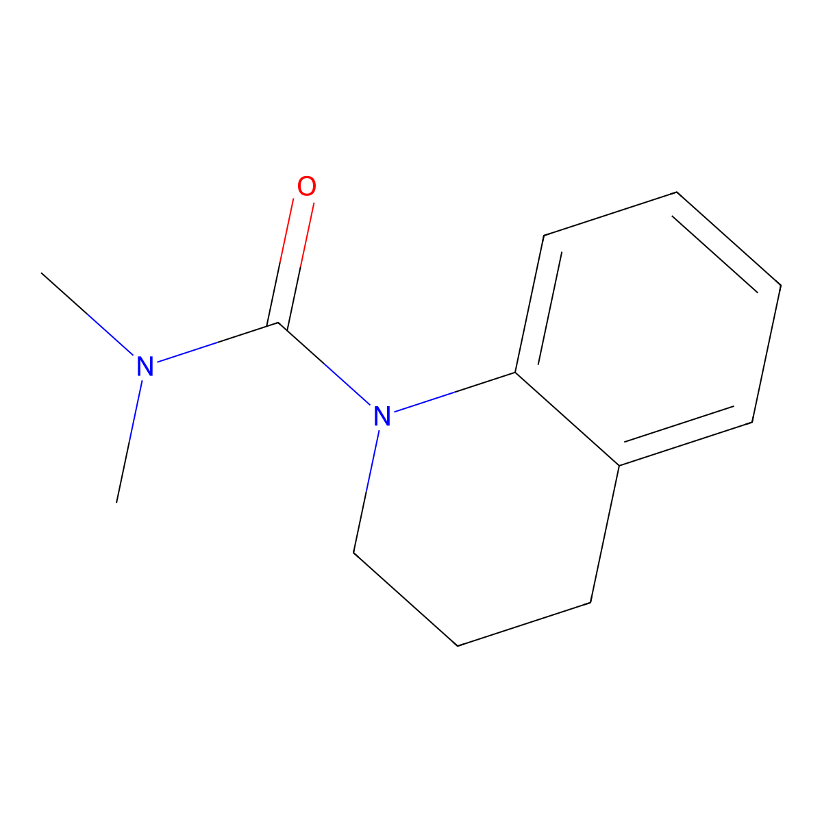 N,N-Dimethyl-3,4-dihydroquinoline-1(2H)-carboxamide molecular structure, CAS 2637-28-7