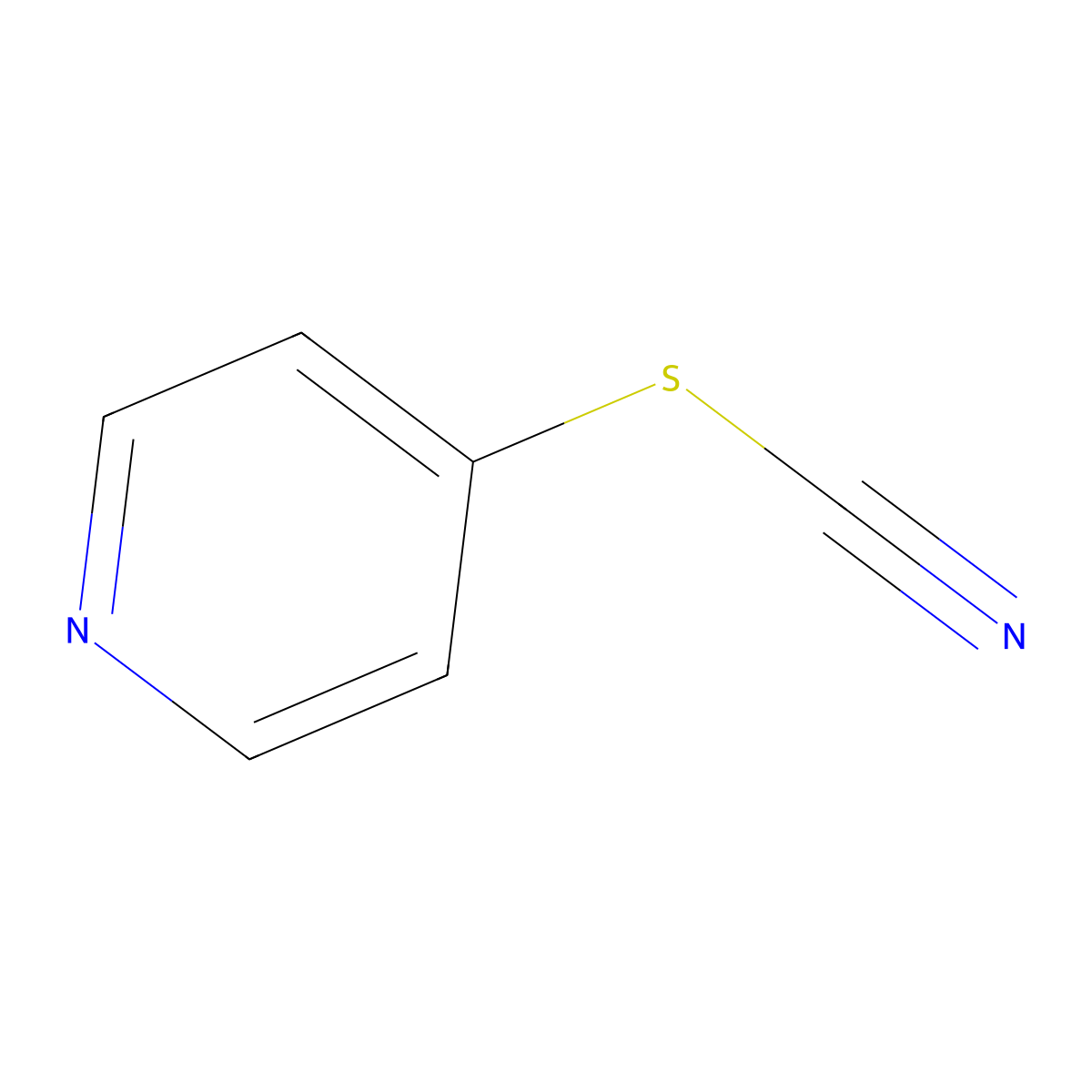 4-Thiocyanatopyridine molecular structure, CAS 2637-36-7