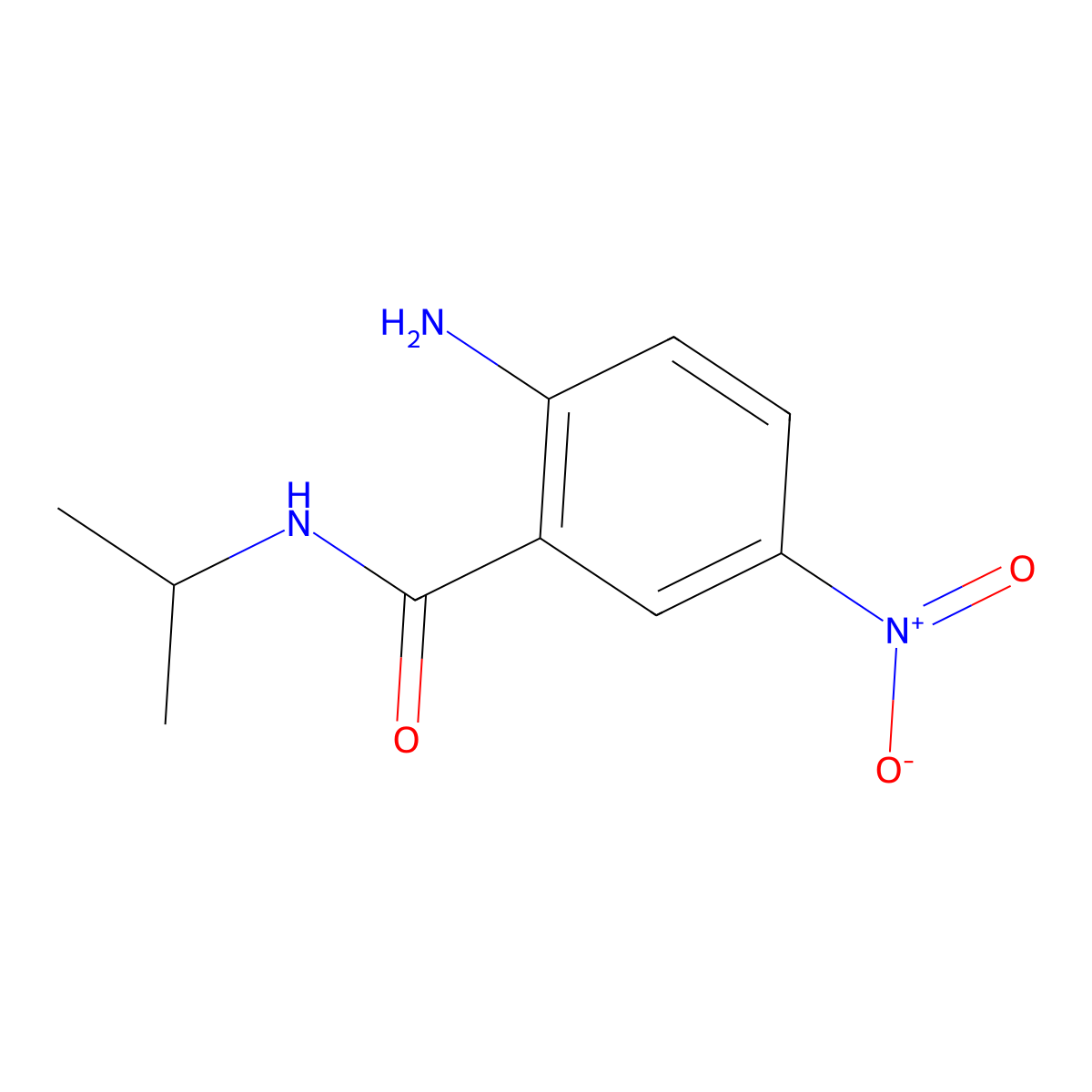 2-Amino-N-isopropyl-5-nitrobenzamide molecular structure, CAS 263703-83-9