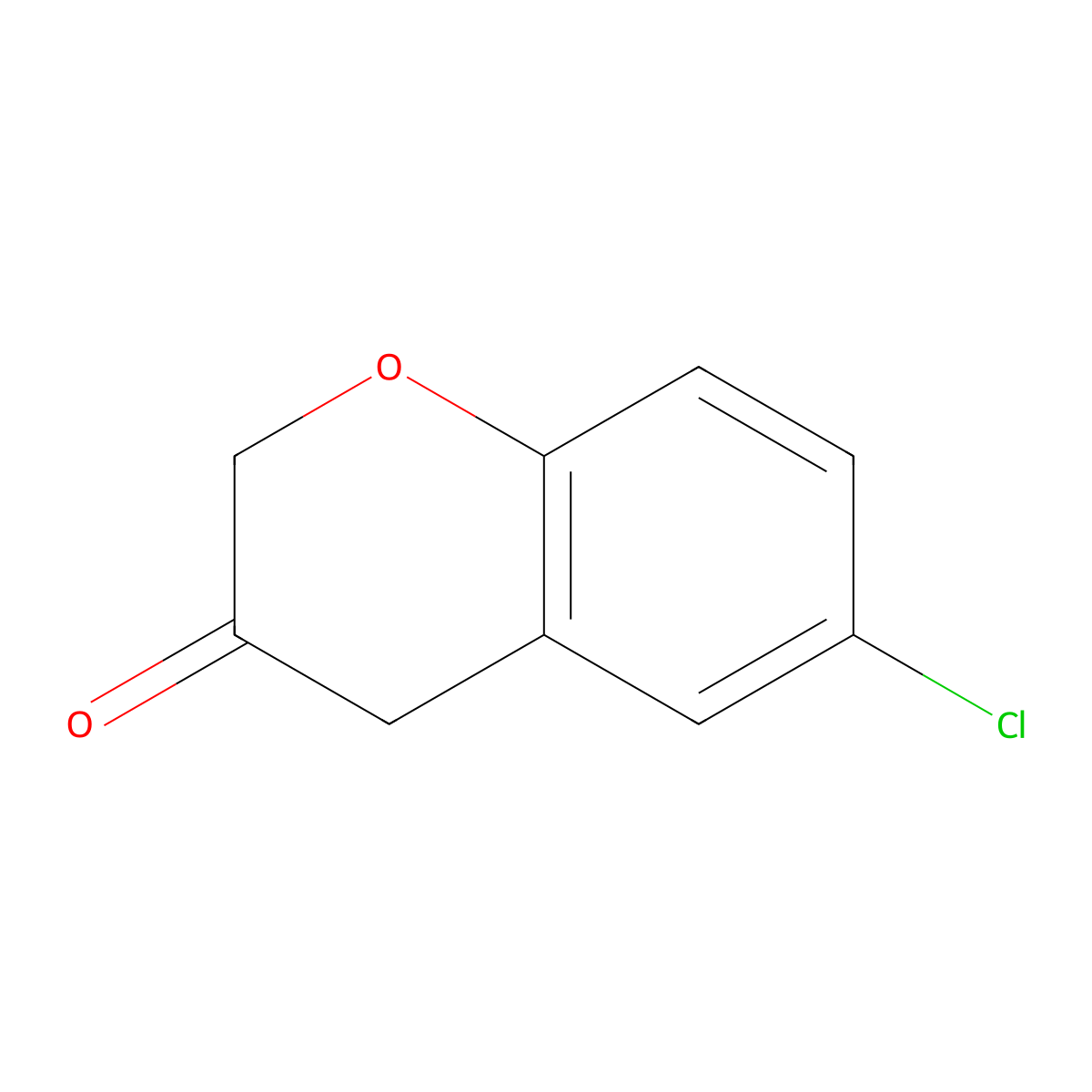 6-Chlorochroman-3-one molecular structure, CAS 26371-48-2