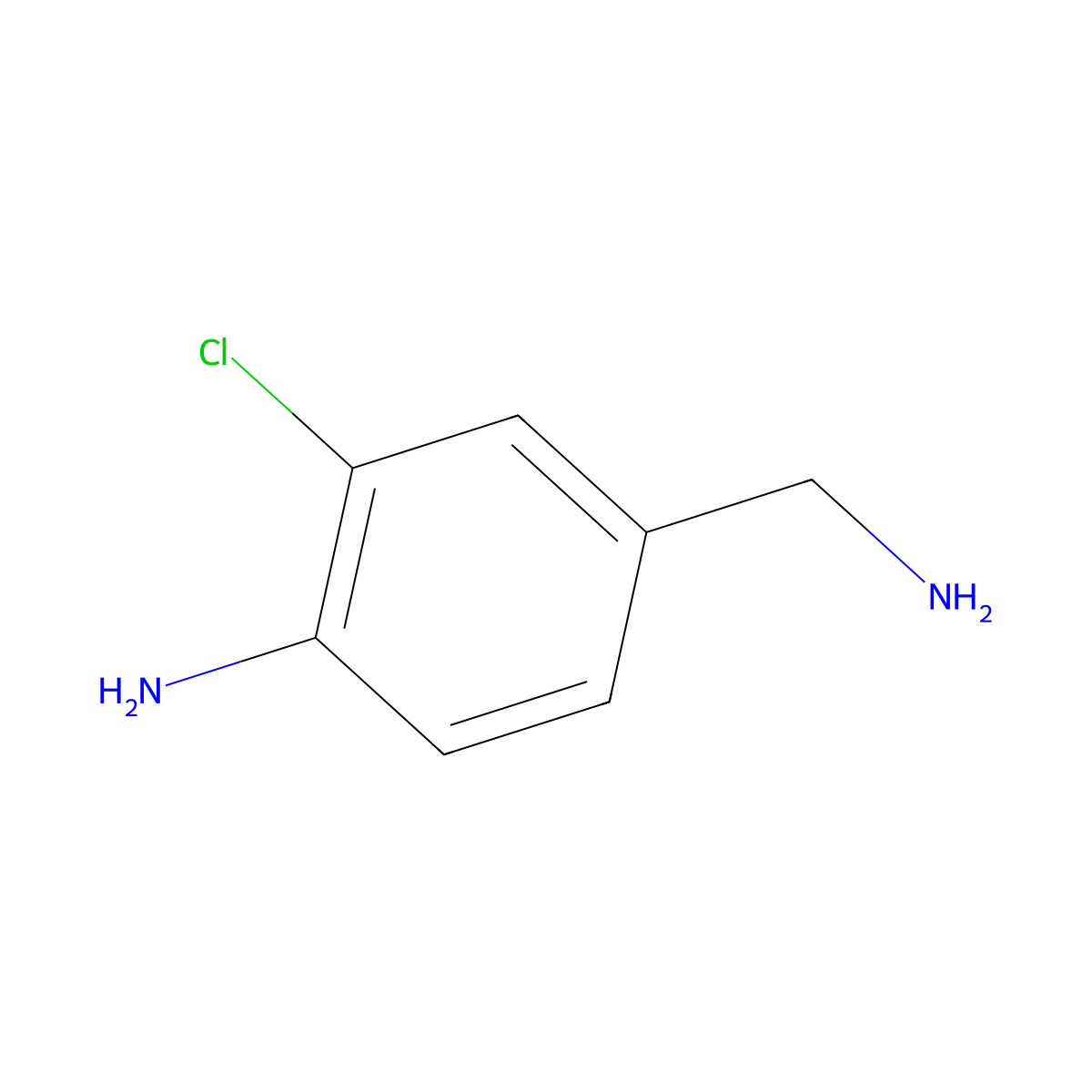 4-(Aminomethyl)-2-chloroaniline molecular structure, CAS 263713-33-3