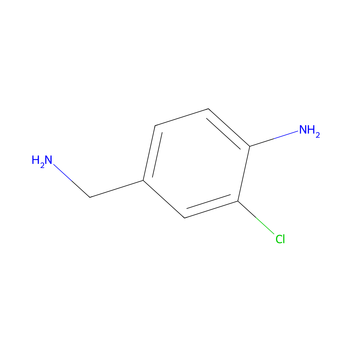 4-(Aminomethyl)-2-chloroaniline molecular structure, CAS 263713-33-3